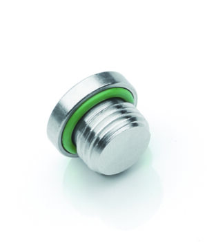 Round Head Blanking Plug Nickel Plated Brass
