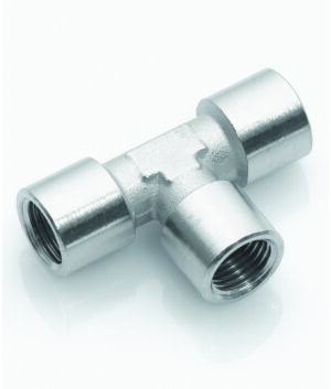 Equal Female Tee Nickel Plated Brass