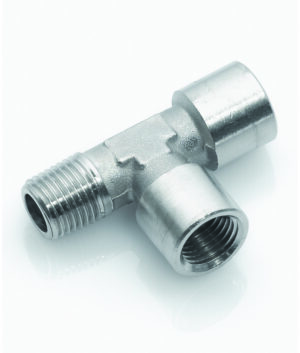 Equal Female Tee Male Leg Nickel Plated Brass