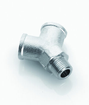 Equal Female Y Male Leg Nickel Plated Brass