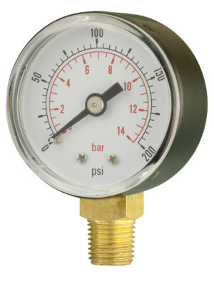 Vacuum Gauge Bottom Entry Steel Case