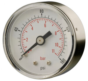 Stainless Steel Pressure Gauge Rear Entry