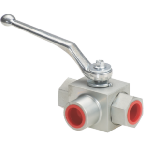 Hydraulic 3 Way Female Ball Valve (L Type)