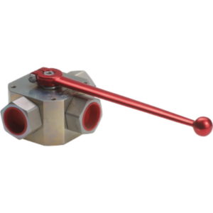 Hydraulic 3 Way Multi-Way Female Ball Valve (L Type)